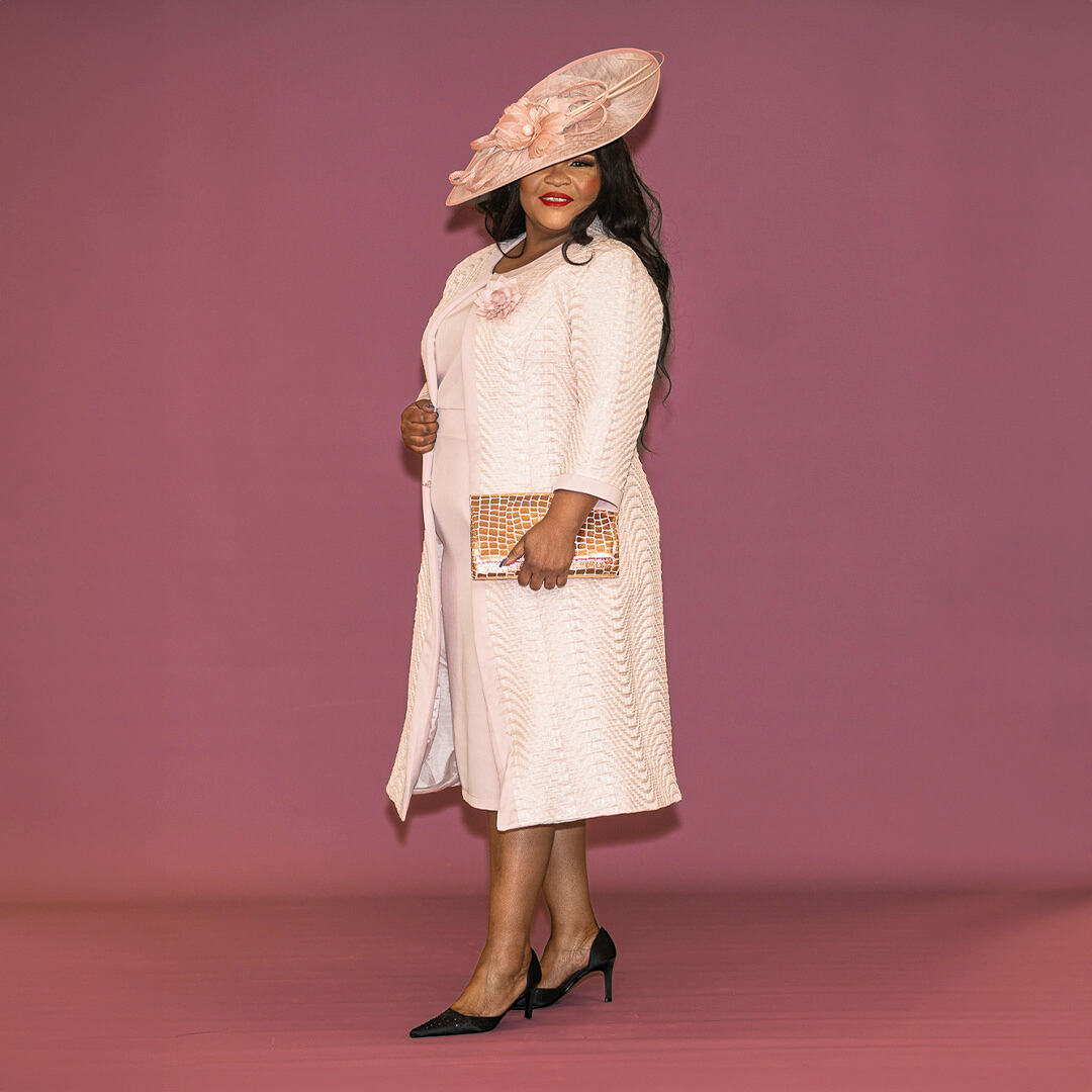 Dusty Pink Mother of the Bride Dress and Jacket
