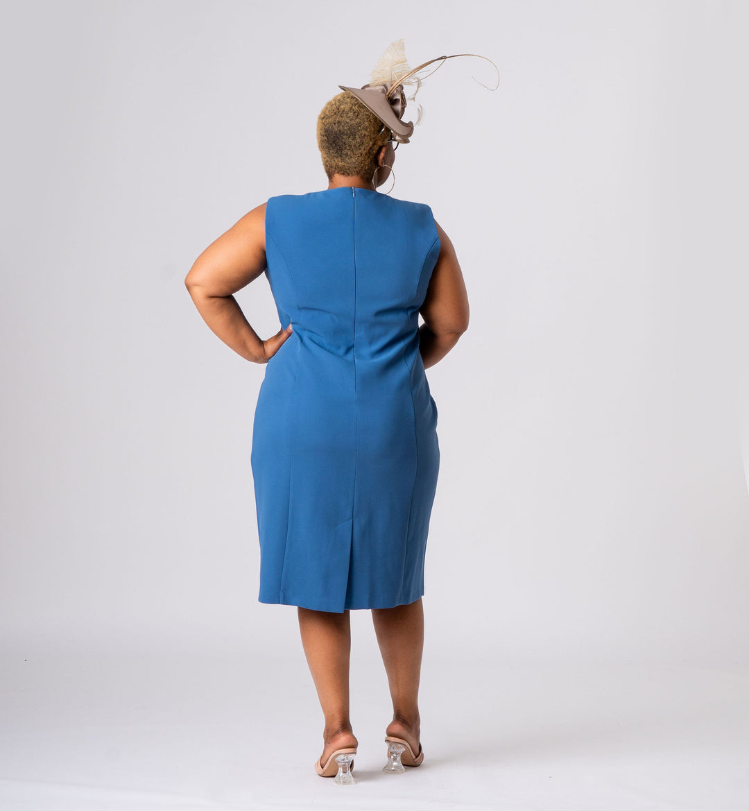 Light Blue Lace Mother of the Bride Dress Set with Sparkle Jacket