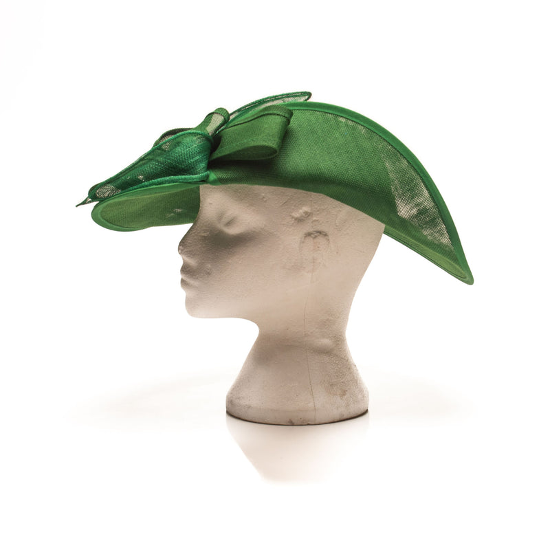 Emerald Green Blue Side Hat